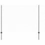 Reja con postes Gris 1.6 x 100 m Acero