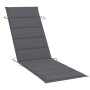 Garden lounger with table and cushion made of solid acacia wood. by vidaXL, Loungers - Ref: Foro24-3061587, Price: 199,29 €, ...
