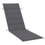 Garden lounger with table and cushion made of solid acacia wood. by vidaXL, Loungers - Ref: Foro24-3061587, Price: 191,14 €, ...
