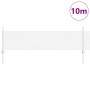 Reja con postes Plateado 0.5 x 10 m Acero