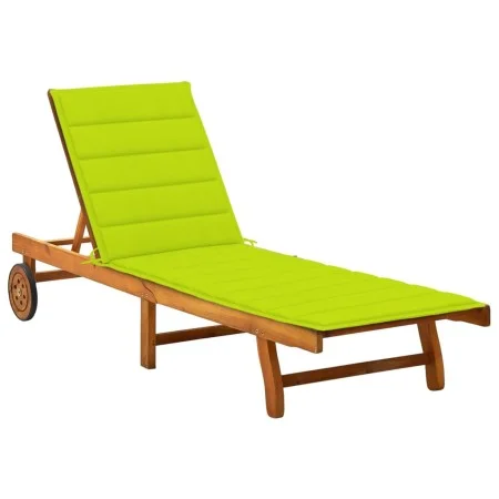 Gartenliege mit Kissen aus massivem Akazienholz von vidaXL, Liegen - Ref: Foro24-3061355, Preis: 212,96 €, Rabatt: %