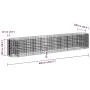 Galvanized iron gabion bed 600x100x100 cm by vidaXL, Pots and planters - Ref: Foro24-152049, Price: 200,78 €, Discount: %
