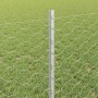 Reja con postes Plateado 0.8 x 10 m Acero