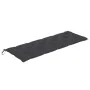 Banco de jardín 3 plazas madera eucalipto gris y cojín 150 cm de vidaXL, Bancos de jardín - Ref: Foro24-3061065, Precio: 222,...