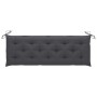 3-seater garden bench in gray eucalyptus wood and 150 cm cushion by vidaXL, garden benches - Ref: Foro24-3061065, Price: 226,...