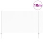 Reja con postes Plateado 1.4 x 10 m Acero