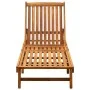 Tumbona de jardín con cojín madera maciza de acacia de vidaXL, Tumbonas - Ref: Foro24-3061348, Precio: 213,15 €, Descuento: %
