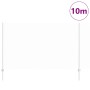 Reja con postes Plateado 1.4 x 10 m Acero