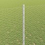 Reja con postes Plateado 1.4 x 10 m Acero