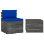 Garden furniture made of 2-piece pallets with pine wood cushions by vidaXL, Garden sets - Ref: Foro24-3061669, Price: 128,10 ...
