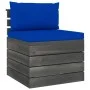Garden furniture made of 2-piece pallets with pine wood cushions by vidaXL, Garden sets - Ref: Foro24-3061669, Price: 128,10 ...