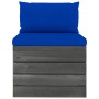 2-teilige Palette Gartenmöbel Kissen Zirbenholz von vidaXL, Gartensets - Ref: Foro24-3061669, Preis: 133,71 €, Rabatt: %