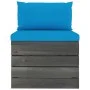 Pallet garden furniture 2 pieces with pine wood cushions by vidaXL, Garden sets - Ref: Foro24-3061663, Price: 145,14 €, Disco...