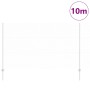 Reja con postes Plateado 1.4 x 10 m Acero