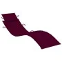 Garden lounger with table and cushion in solid acacia wood by vidaXL, Loungers - Ref: Foro24-3061596, Price: 183,79 €, Discou...
