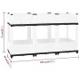 Blumenbeet aus Polypropylen 120x40x71 cm von vidaXL, Töpfe und Pflanzgefäße - Ref: Foro24-153314, Preis: 90,80 €, Rabatt: %