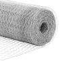 Reja con postes Plateado 1.5 x 10 m Acero