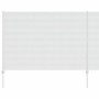 Reja con postes Plateado 1.6 x 10 m Acero
