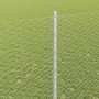Reja con postes Plateado 1.6 x 10 m Acero