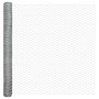 Reja con postes Plateado 1.6 x 10 m Acero