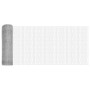 Reja con postes Plateado 0.4 x 25 m Acero