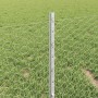 Reja con postes Plateado 0.4 x 25 m Acero