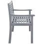 3-Sitzer-Gartenbank aus grauem Eukalyptusholz und 150 cm Kissen von vidaXL, Gartenbänke - Ref: Foro24-3061070, Preis: 227,07 ...