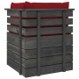 Ecksofa aus Gartenpaletten mit Kissen aus Kiefernholz von vidaXL, Modulare Sofas für den Außenbereich - Ref: Foro24-3061656, ...