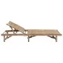 Garden lounger with bamboo cushion by vidaXL, Loungers - Ref: Foro24-3061632, Price: 211,10 €, Discount: %