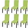 Elastic straight chair cover 6 units green by vidaXL, Covers - Ref: Foro24-131424, Price: 24,33 €, Discount: %