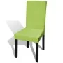 Elastic straight chair cover 6 units green by vidaXL, Covers - Ref: Foro24-131424, Price: 24,33 €, Discount: %