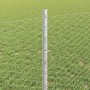 Reja con postes Plateado 0.8 x 25 m Acero
