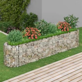 Gabionenbett aus verzinktem Eisen, 260 x 50 x 50 cm von vidaXL, Töpfe und Pflanzgefäße - Ref: Foro24-152026, Preis: 91,91 €, ...