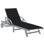 Tumbona de jardín con cojín madera maciza de acacia de vidaXL, Tumbonas - Ref: Foro24-3061336, Precio: 206,66 €, Descuento: %