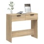 Mesa consola de madera contrachapada roble Sonoma 90x36x75 cm by vidaXL, Side tables - Ref: Foro24-811334, Price: 51,57 €, Di...