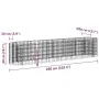 Gabionenbett aus verzinktem Eisen, 260 x 50 x 50 cm von vidaXL, Töpfe und Pflanzgefäße - Ref: Foro24-152026, Preis: 91,91 €, ...