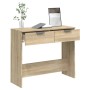 Mesa consola de madera contrachapada roble Sonoma 90x36x75 cm by vidaXL, Side tables - Ref: Foro24-811334, Price: 51,57 €, Di...