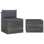 Muebles de jardín de palets 2 piezas cojines madera de pino de vidaXL, Conjuntos de jardín - Ref: Foro24-3061659, Precio: 135...