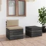 Gartenmöbel Paletten 2 Stück Kissen massives Zirbenholz von vidaXL, Gartensets - Ref: Foro24-3061662, Preis: 129,99 €, Rabatt: %