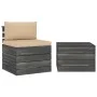 Gartenmöbel Paletten 2 Stück Kissen massives Zirbenholz von vidaXL, Gartensets - Ref: Foro24-3061662, Preis: 129,99 €, Rabatt: %
