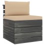 Garden furniture made of 2-piece pallets with solid pine wood cushions. by vidaXL, Garden sets - Ref: Foro24-3061662, Price: ...