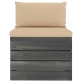 Garden furniture made of 2-piece pallets with solid pine wood cushions. by vidaXL, Garden sets - Ref: Foro24-3061662, Price: ...