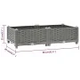 Blumenbeet aus Polypropylen 80x40x23 cm von vidaXL, Töpfe und Pflanzgefäße - Ref: Foro24-153290, Preis: 41,61 €, Rabatt: %