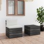Pallet garden furniture 2 pieces with solid pine wood cushions by vidaXL, Garden sets - Ref: Foro24-3061661, Price: 145,42 €,...