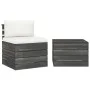 Pallet garden furniture 2 pieces with solid pine wood cushions by vidaXL, Garden sets - Ref: Foro24-3061661, Price: 141,49 €,...