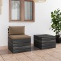 Paletten-Gartenmöbel 2-teilig mit Kissen aus Kiefernholz von vidaXL, Gartensets - Ref: Foro24-3061667, Preis: 153,75 €, Rabat...