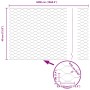 Reja con postes Plateado 0.4 x 50 m Acero