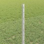 Reja con postes Plateado 0.5 x 50 m Acero