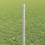Reja con postes Plateado 0.5 x 50 m Acero