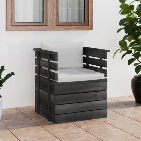 Gartensessel mit Kissen aus Kiefernholz von vidaXL, Modulare Sofas für den Außenbereich - Ref: Foro24-3061721, Preis: 105,88 ...